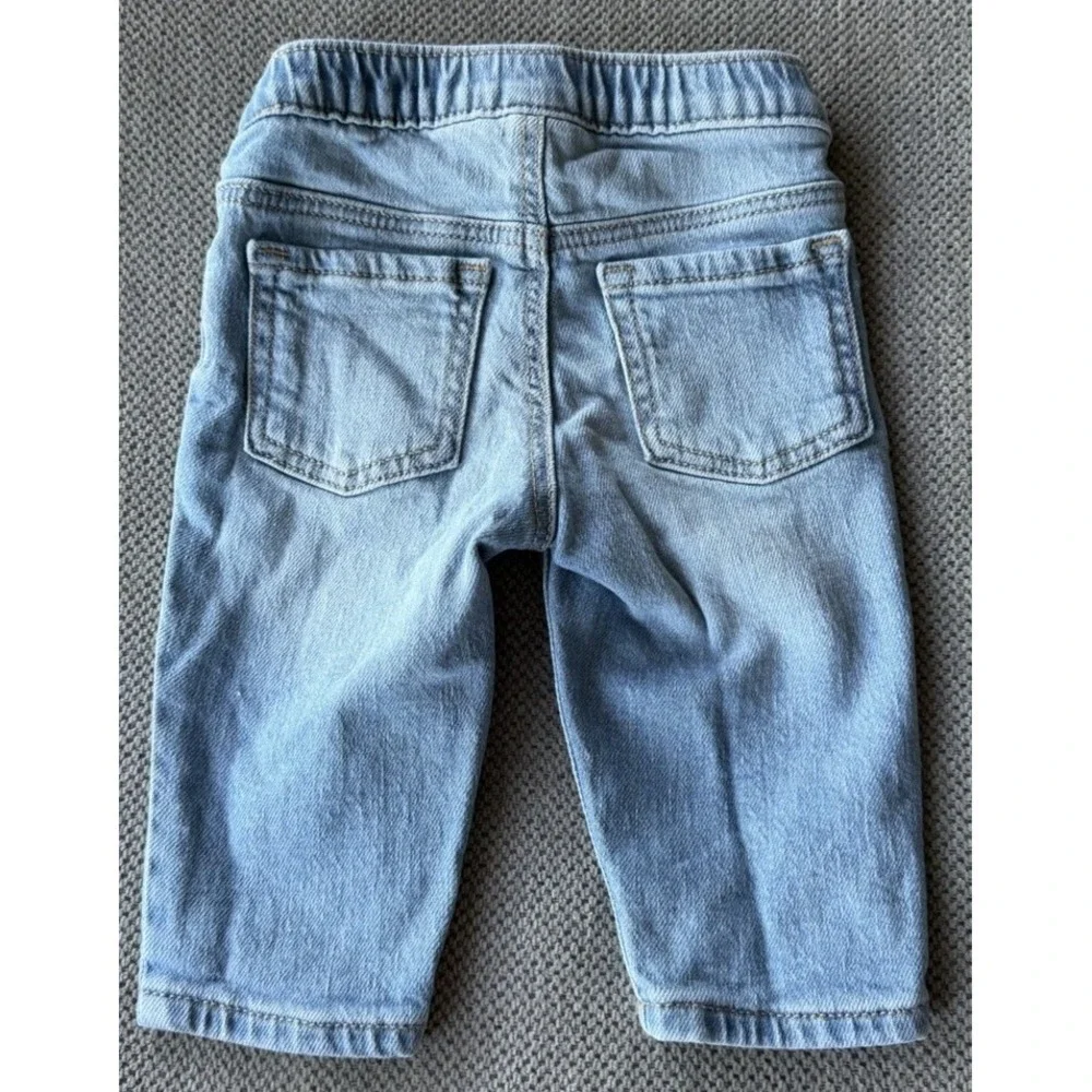 Old Navy Baby Boys Pull-On Skinny Jeans Light Wash Denim 3-6M